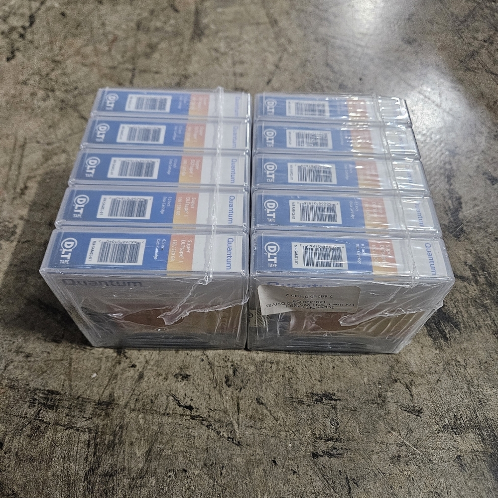 2 (5-Pack) Quantum Super DLT Tape 160/320 GB Data Cartridges Factory Sealed